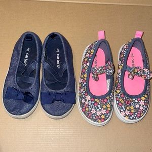 Cute little flats, toddler size 8, brand name Carters.